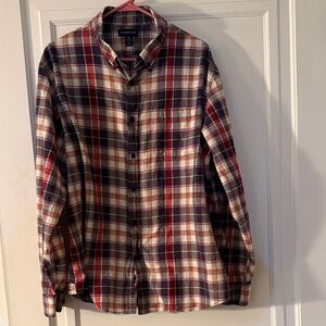 Lands' End Men's Multicolor Plaid Shirt